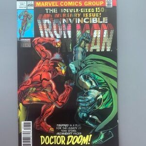 (C46) Invincible Iron Man #593 Lenticular Cover vs. DOOM Homage Iron Man Comic